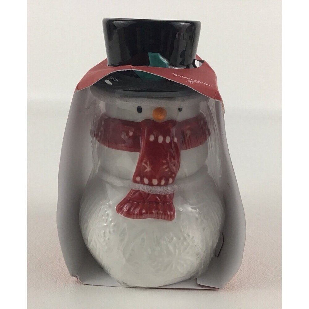 Hallmark Christmas Stacking Snowman Salt & Pepper & Toothpick Holder New 2018